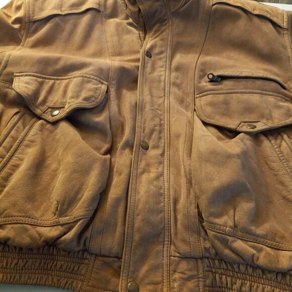 John Ashford Leather Bomber Jacket - Picture 9 of 12